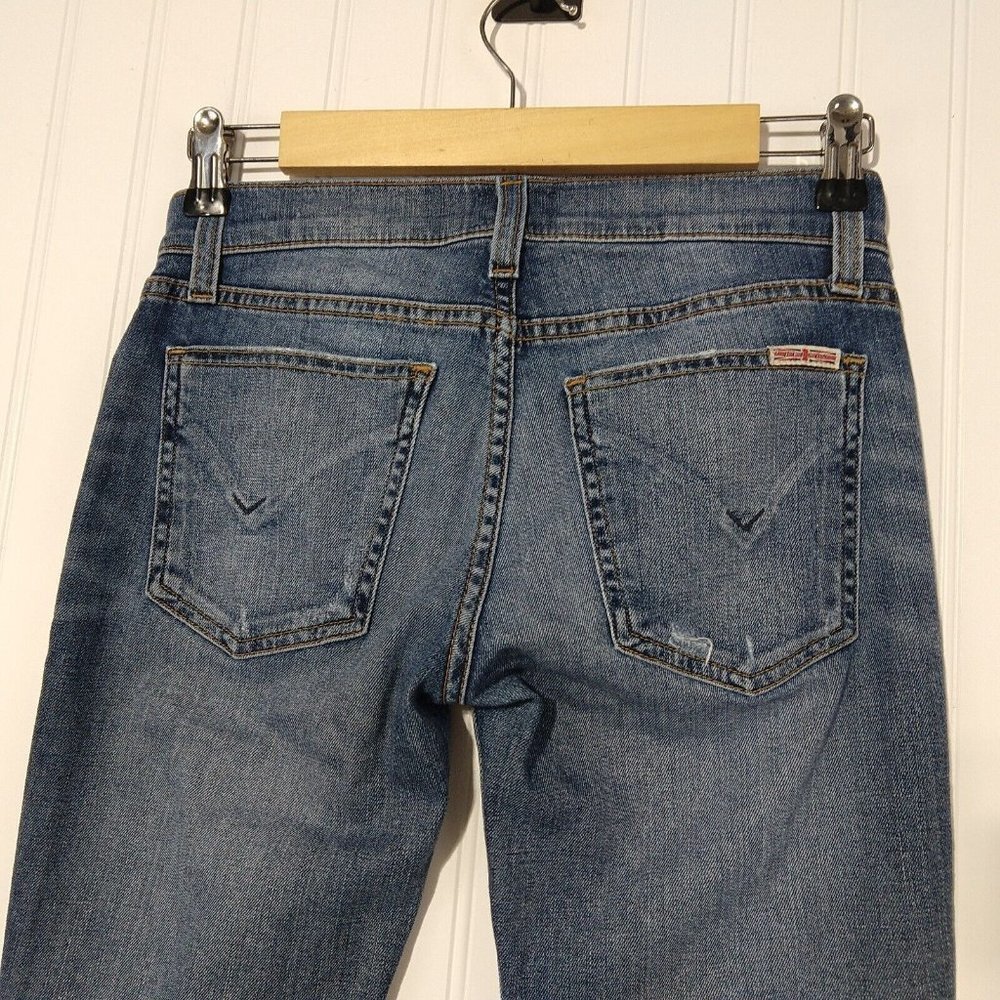 Hudson Jeans Muse Crop Skinny Jeans Size 24 5in Cuff DGWD Wash Blue Denim Womens - Picture 7 of 12